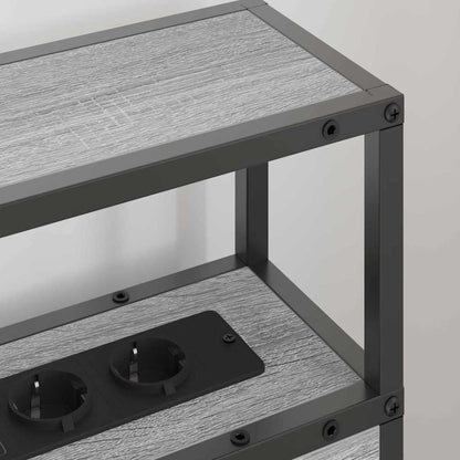 Testata contenitore Grigio sonoma 90 cm Legno multistrato