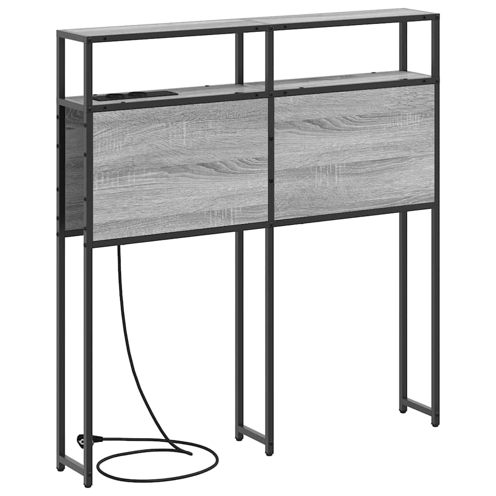 Testata contenitore Grigio sonoma 90 cm Legno multistrato