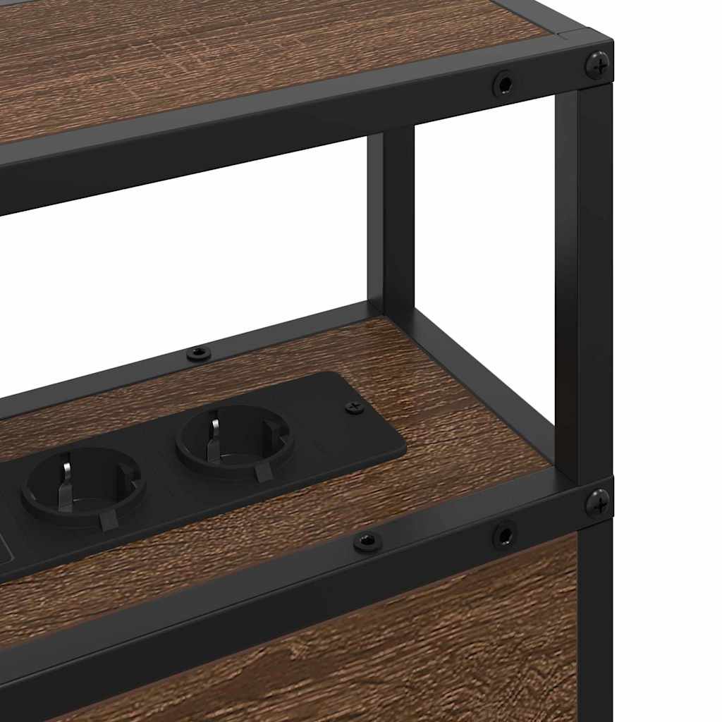 Testata contenitore Rovere marrone 90 cm Legno multistrato