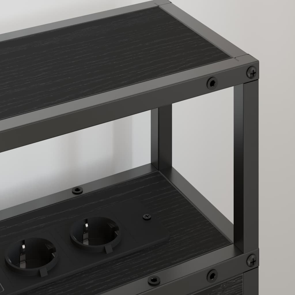 Testata contenitore Rovere nero 100 cm Legno multistrato