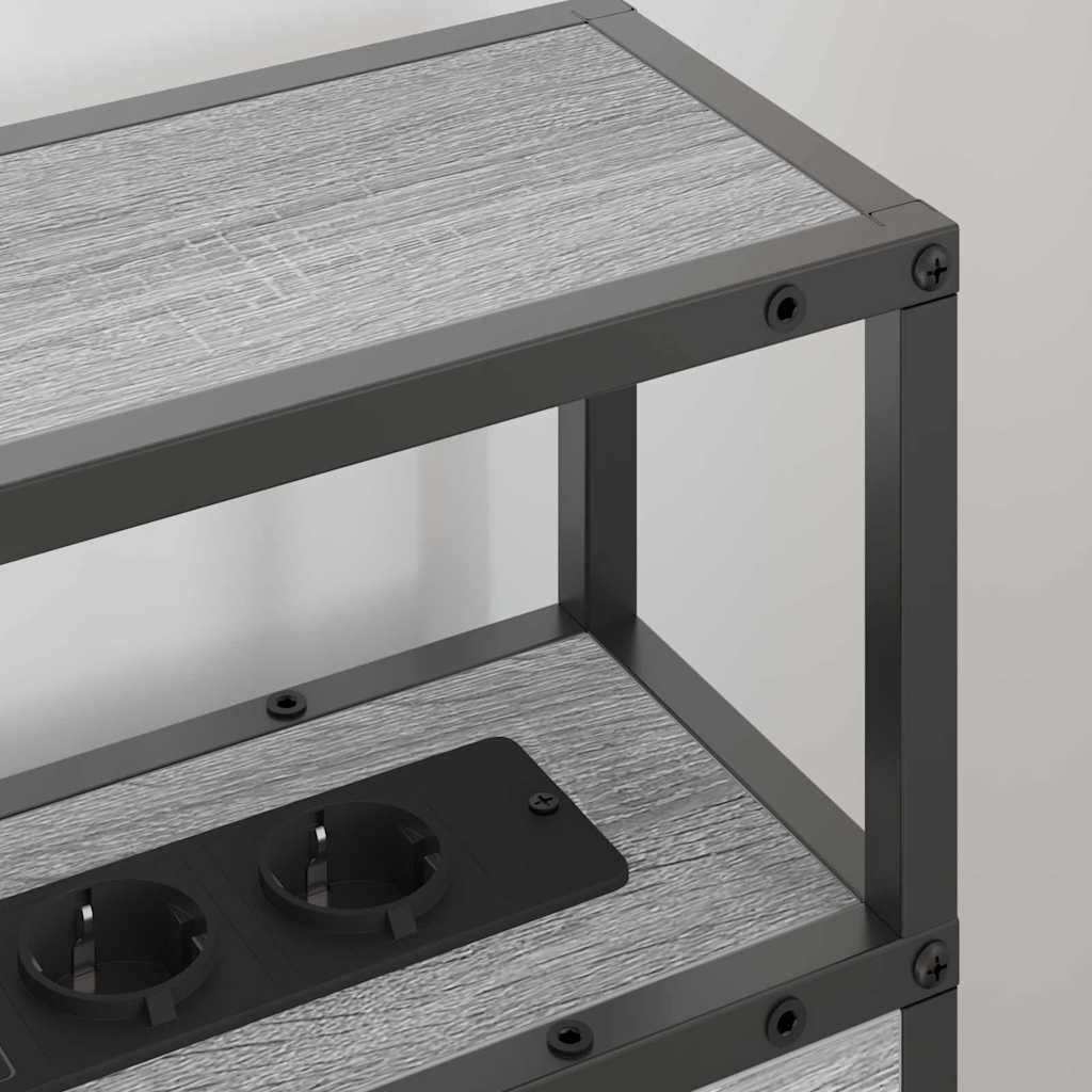 Testata contenitore Grigio sonoma 100 cm Legno multistrato