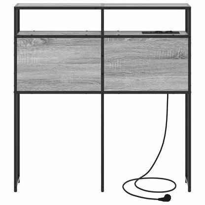 Testata contenitore Grigio sonoma 100 cm Legno multistrato