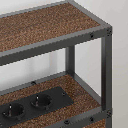 Testata contenitore Rovere marrone 100 cm Legno multistrato