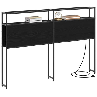 Testata contenitore Rovere nero 120 cm Legno multistrato