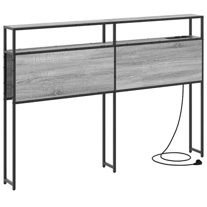 Testata contenitore Grigio sonoma 120 cm Legno multistrato