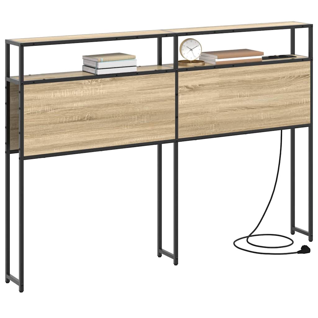 Testata contenitore rovere sonoma 135 cm Legno multistrato