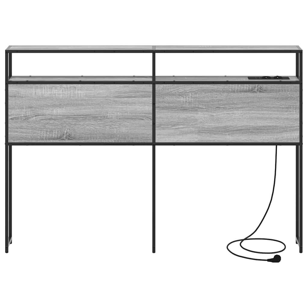 Testata contenitore Grigio sonoma 135 cm Legno multistrato