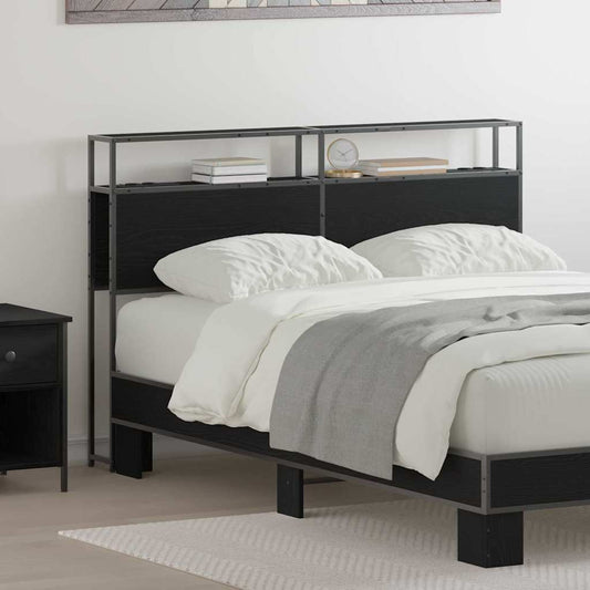 Testata contenitore Rovere nero 140 cm Legno multistrato