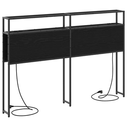 Testata contenitore Rovere nero 140 cm Legno multistrato