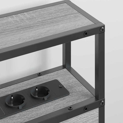 Testata contenitore Grigio sonoma 140 cm Legno multistrato