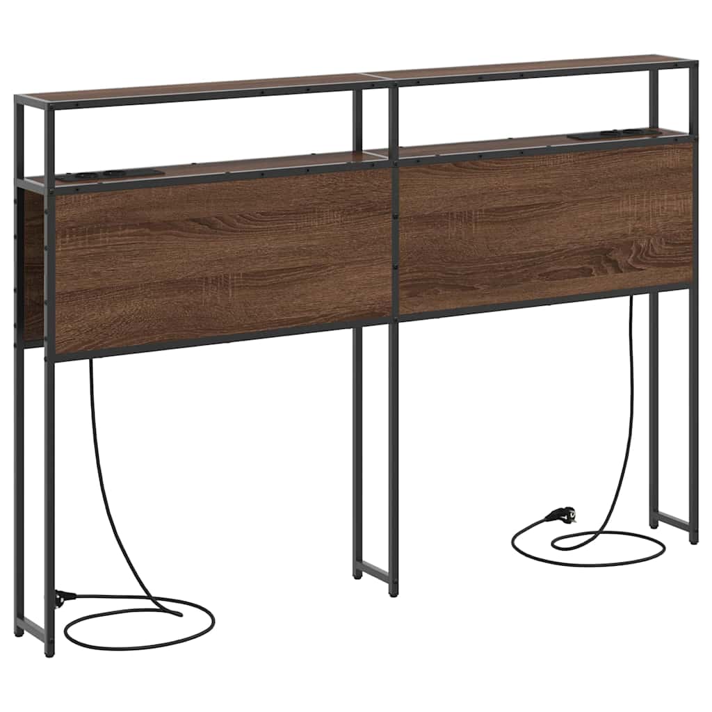 Testata contenitore Rovere marrone 140 cm Legno multistrato