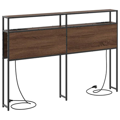 Testata contenitore Rovere marrone 140 cm Legno multistrato