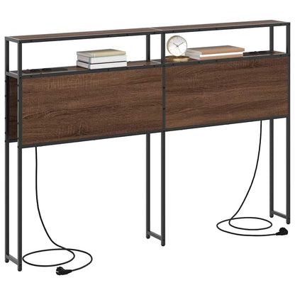 Testata contenitore Rovere marrone 140 cm Legno multistrato