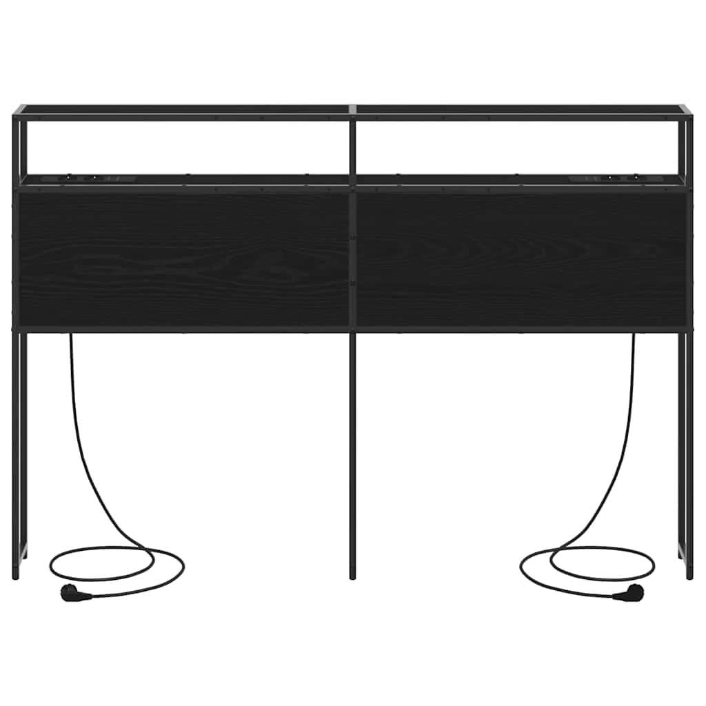 Testata contenitore Rovere nero 150 cm Legno multistrato