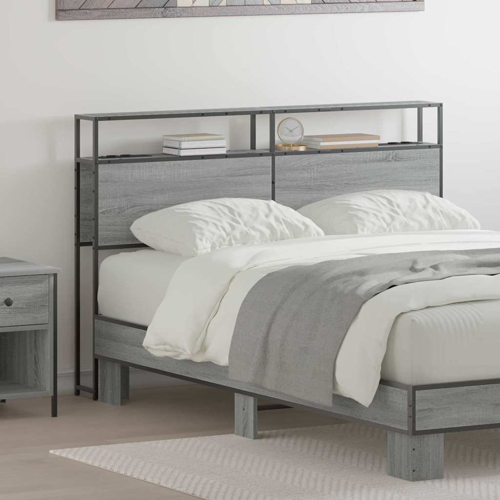 Testata contenitore Grigio sonoma 150 cm Legno multistrato