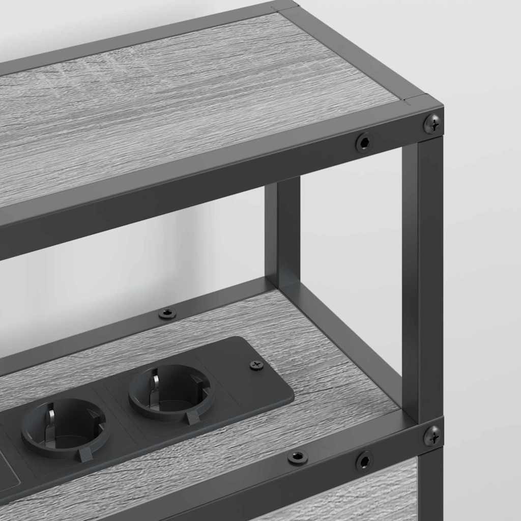 Testata contenitore Grigio sonoma 160 cm Legno multistrato