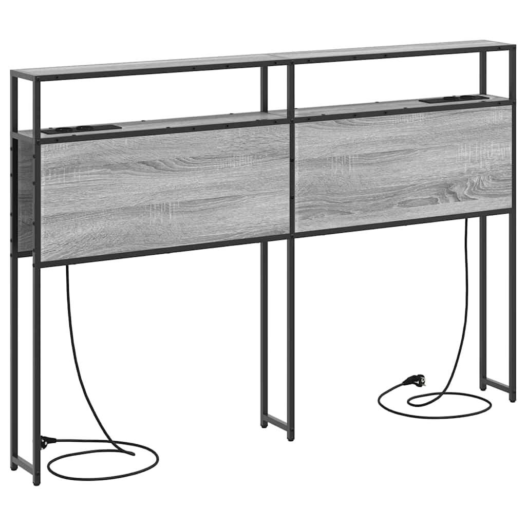Testata contenitore Grigio sonoma 160 cm Legno multistrato