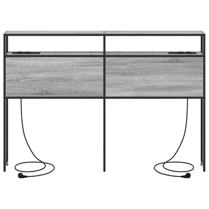 Testata contenitore Grigio sonoma 160 cm Legno multistrato