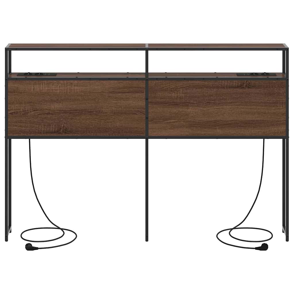 Testata contenitore Rovere marrone 160 cm Legno multistrato