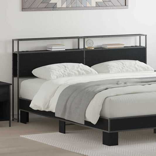 Testata contenitore Rovere nero 180 cm Legno multistrato