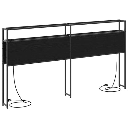 Testata contenitore Rovere nero 180 cm Legno multistrato