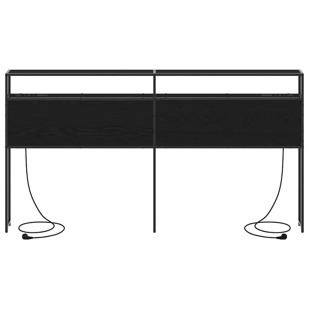 Testata contenitore Rovere nero 180 cm Legno multistrato