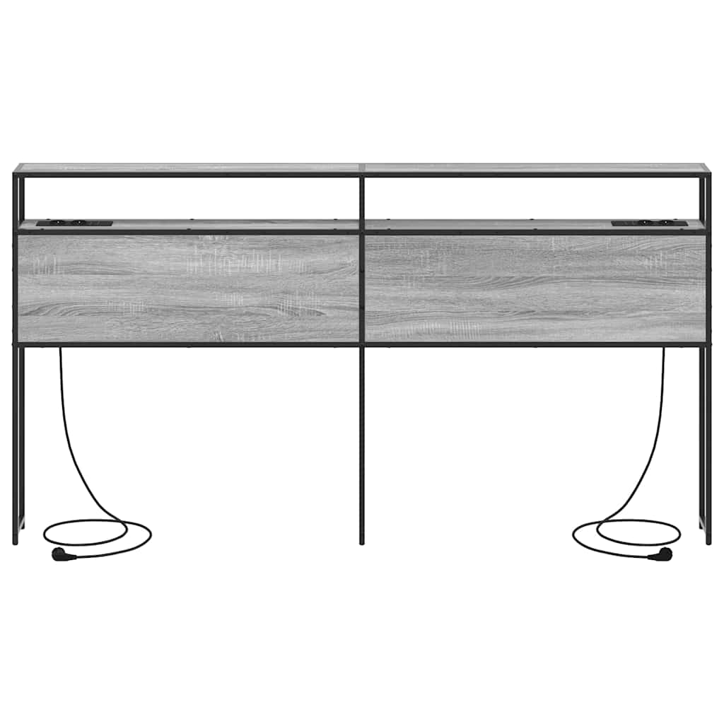 Testata contenitore Grigio sonoma 180 cm Legno multistrato