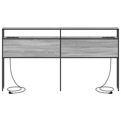 Testata contenitore Grigio sonoma 180 cm Legno multistrato