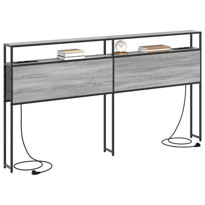 Testata contenitore Grigio sonoma 180 cm Legno multistrato