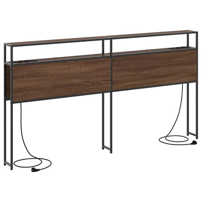 Testata contenitore Rovere marrone 180 cm Legno multistrato