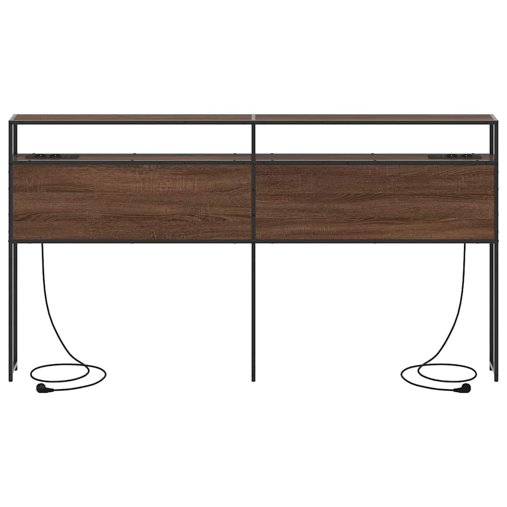 Testata contenitore Rovere marrone 180 cm Legno multistrato