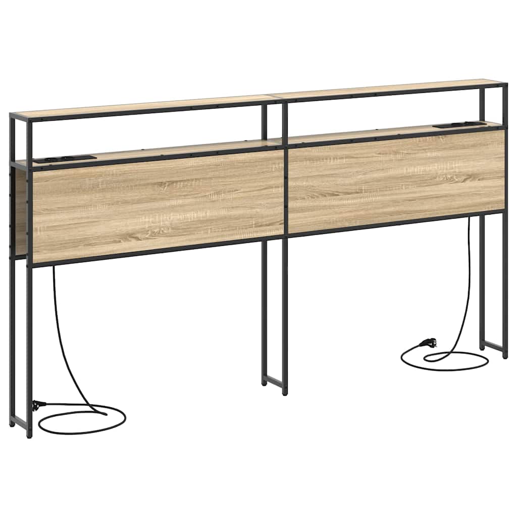 Testata contenitore rovere sonoma 200 cm Legno multistrato