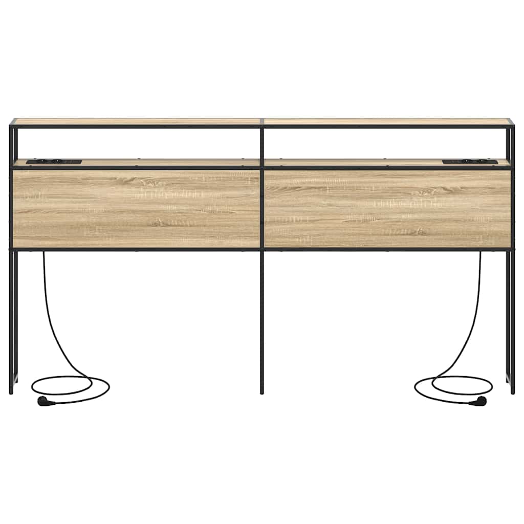 Testata contenitore rovere sonoma 200 cm Legno multistrato