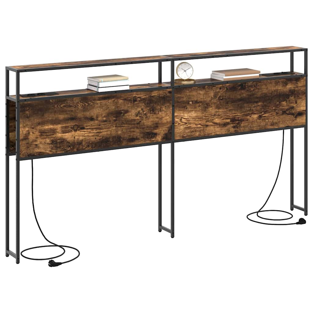 Testata contenitore Rovere fumo 200 cm Legno multistrato