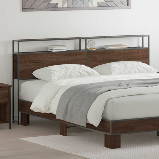 Testata contenitore Rovere marrone 200 cm Legno multistrato