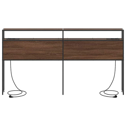 Testata contenitore Rovere marrone 200 cm Legno multistrato