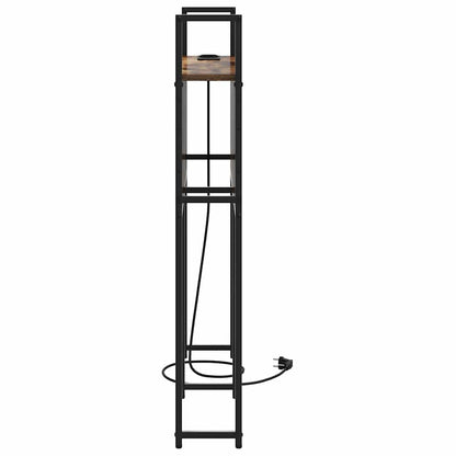 Testiera con Stazione di Carica e Storage Rovere fumo 75 cm