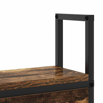 Testiera con Stazione di Carica e Storage Rovere fumo 140 cm