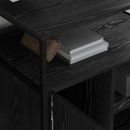 Cabina con Stazione di Ricarica Rovere Nero 61 x 46 x 67 cm | homemem39
