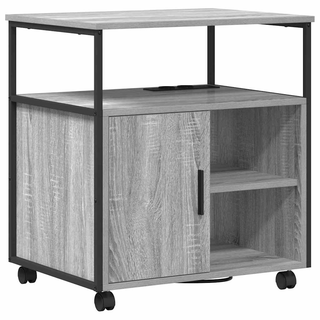 Cabina con Stazione di Ricarica Grigio Sonoma 61 x 46 x 67 cm | homemem39