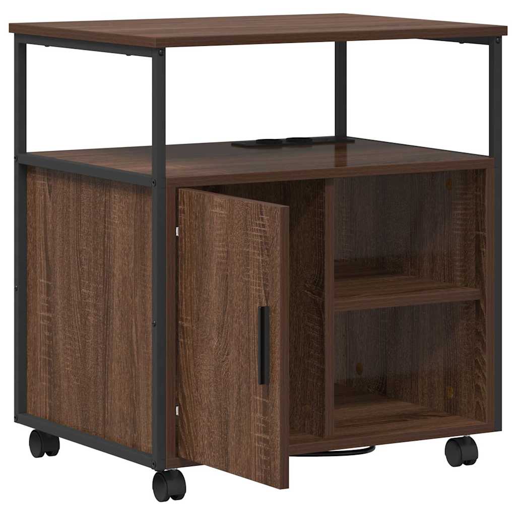 Cabina con Stazione di Ricarica Rovere Marrone 61 x 46 x 67 cm | homemem39