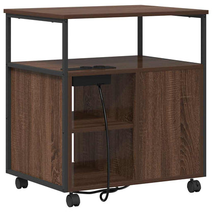 Cabina con Stazione di Ricarica Rovere Marrone 61 x 46 x 67 cm | homemem39