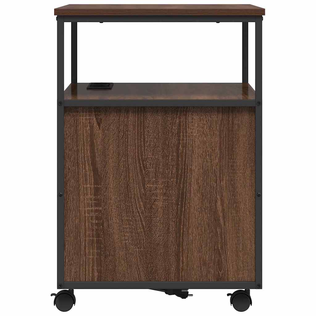 Cabina con Stazione di Ricarica Rovere Marrone 61 x 46 x 67 cm | homemem39