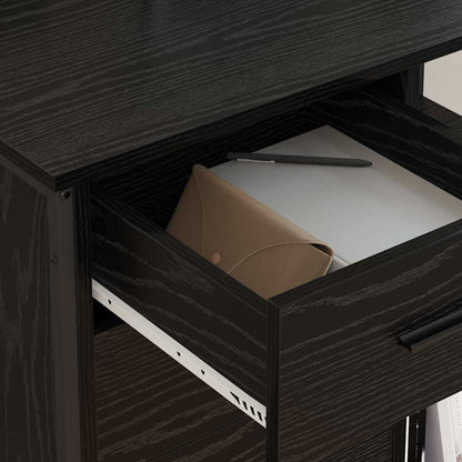 Cabina con Stazione di Ricarica Rovere Nero 76 x 41 x 72 cm | homemem39