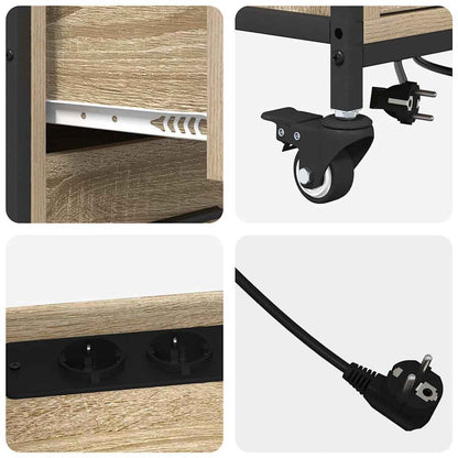 Cabina con Stazione di Ricarica 76 x 41 x 72 cm Rovere Sonoma - homemem39