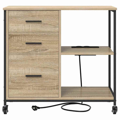 Cabina con Stazione di Ricarica Rovere Sonoma 76 x 41 x 72 cm | homemem39