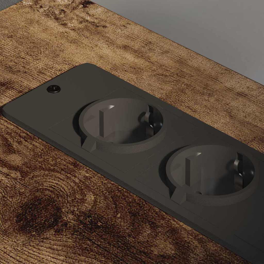 Cabina con Stazione di Ricarica Rovere fumé 76 x 41 x 72 cm | homemem39