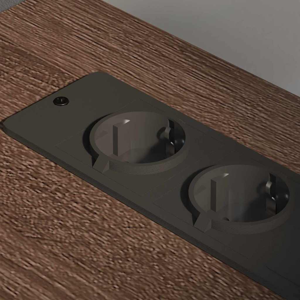 Cabina con Stazione di Ricarica Rovere Marrone 76 x 41 x 72 cm