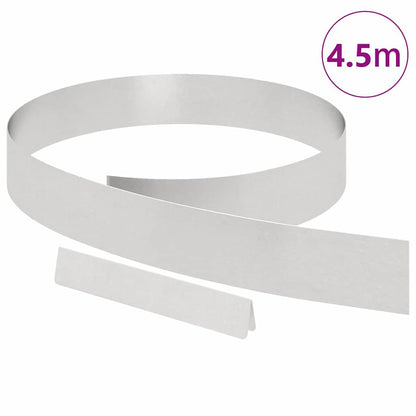 Bordura per Prato Argento 450 x 0,05 x 10 cm | homemem39