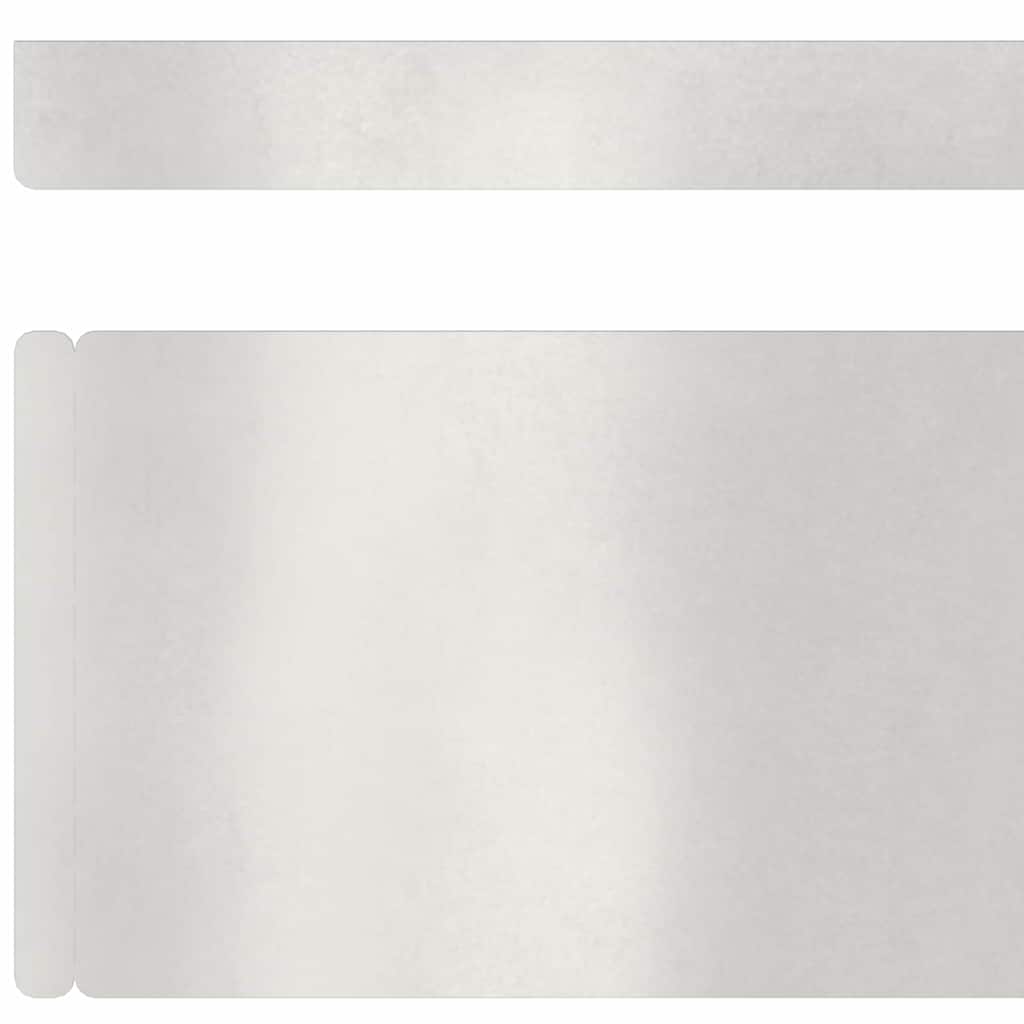 Bordura per Prato 4 pcs Argento 450 x 0,05 x 10 cm | homemem39